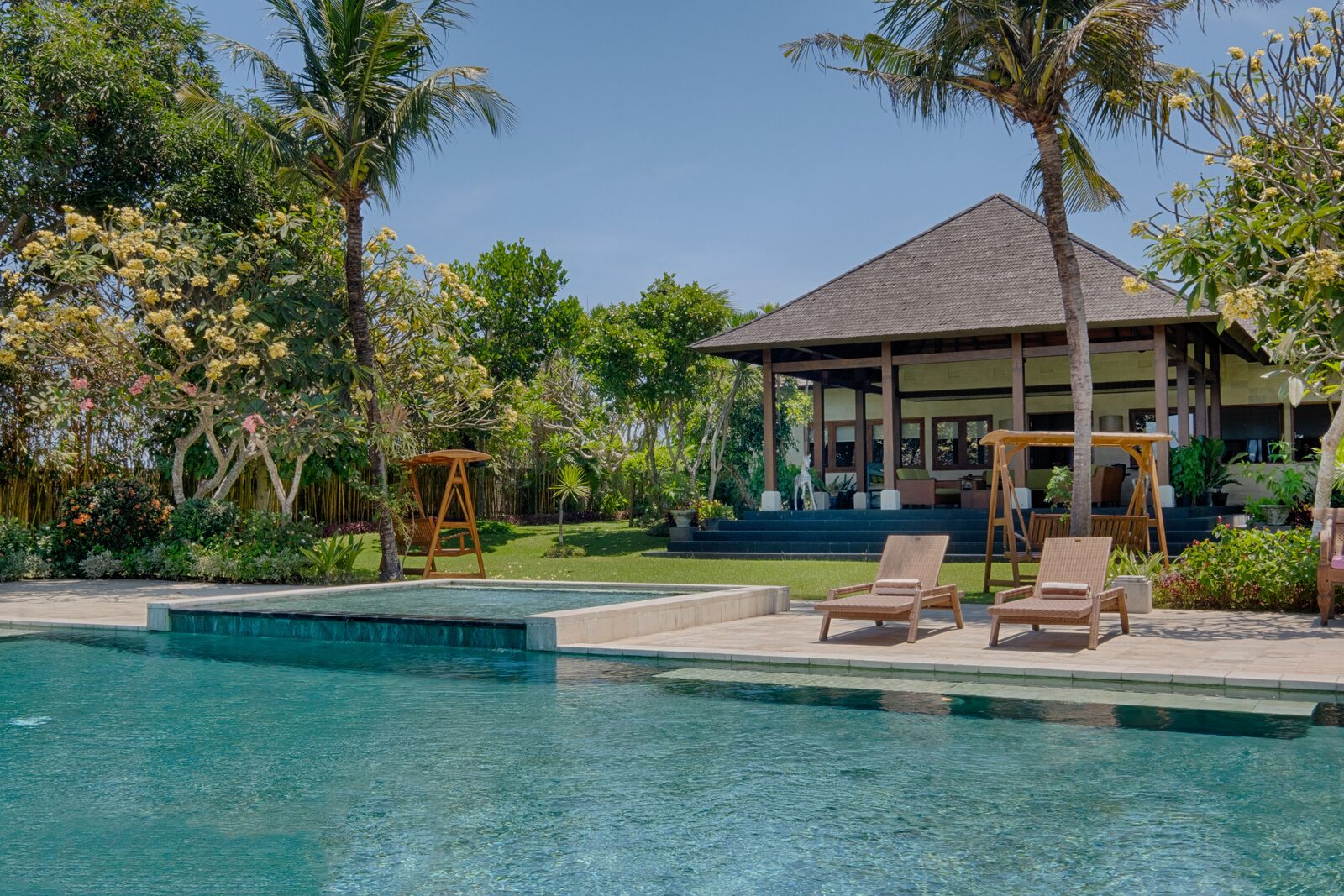 The villa pool